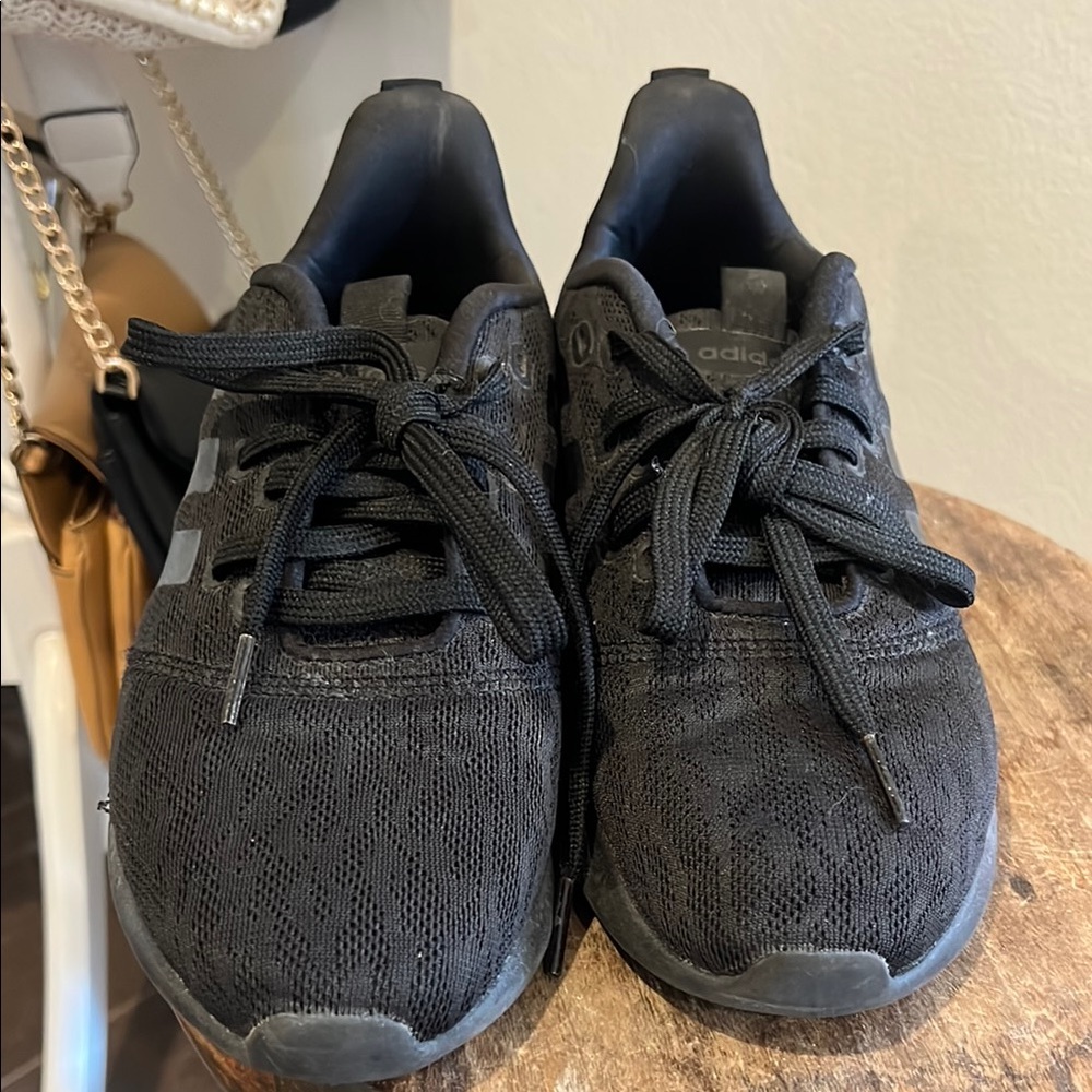 Adidas Triple Black Mesh Sneakers